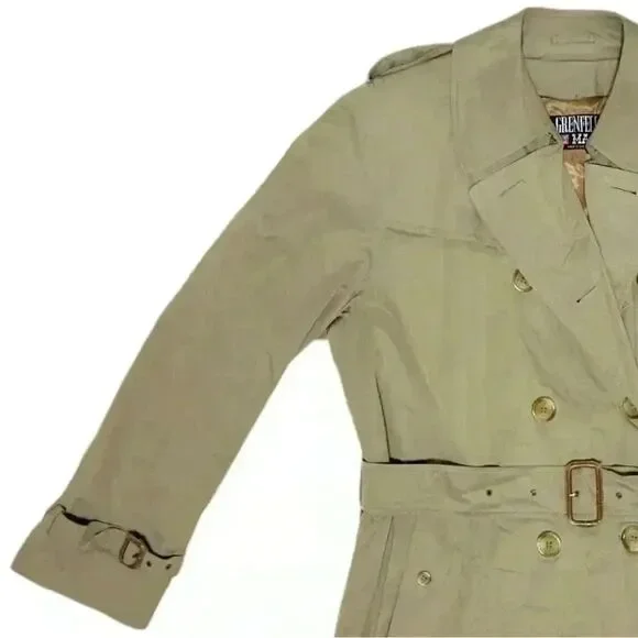 Vintage Grenfell Major Trench Coat - 100% Cotton Lined - Made in England. Sz 42 - Picture 4 of 16